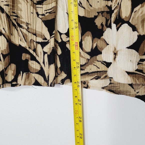 Alfred Dunner Vintage Hawaiian Short Sleeve Blouse Pads Top Button Front Retro - Picture 9 of 12